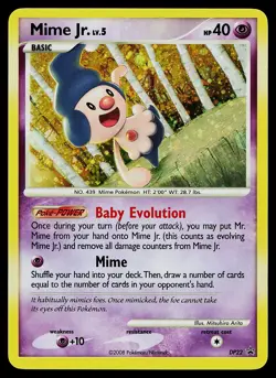 Pokemon Card - Mime Jr. Diamond and Pearl Promos DP22 Promo Holo - Image 1