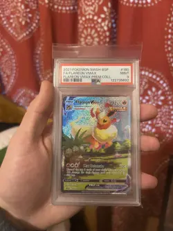 Pokemon Flareon VMAX Premium Coll. Full Alt Art Promo SWSH180 PSA 9 Mint - Image 1