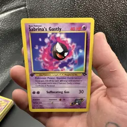 Pokemon TCG Sabrina's Gastly 97/132 Gym Challenge Common 40 HP Basic - Image 1
