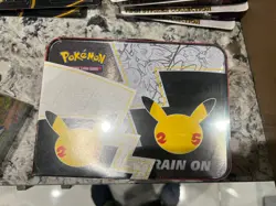 Pokemon TCG Celebrations 25th Anniversary Collectors Chest Lunch Box Tin Sealed 820650809415 - Image 1