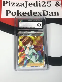 Professor's Research SWSH152 Black Star Promos Full Art Holo Pokemon TCG Graded - Image 1
