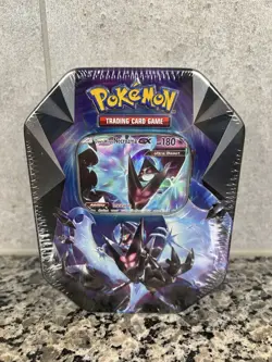 Pokemon 2018 Dawn Wings Necrozma GX Prism Tin Sealed - Image 1