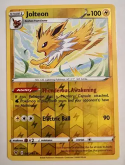 Jolteon Reverse Holo - Sword & Shield Vivid Voltage 047/185 2020 Pokemon - Image 1