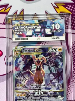 Pokemon TCG - Zeraora VSTAR GG43/GG70 - Crown Zenith - Graded - ACE 10 - Image 2