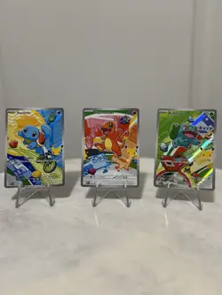 Pokemon TCG First Partner Illustration Collection Series 1 Kanto GEN 1 Starters - Image 1