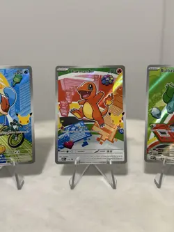 Pokemon TCG First Partner Illustration Collection Series 1 Kanto GEN 1 Starters - Image 3