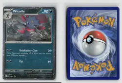 Weavile #021 Me Mega Evolution Promo Holo Rare Cosmos Holo Pokemon TCG NM - Image 3