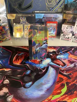 SEALED Mega Charizard X ex Tin Pokemon TCG Mega Evolution Phantasmal Flames - Image 3