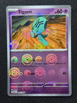 Elgyem 040/086 Pokeball Holo Black Bolt Pokemon English Near Mint - Image 1