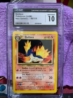 -Quilava 46/111 -- CGC 10 GEM Mint -- 2000 Pokemon Neo Genesis - Image 1
