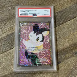 2013 Pokemon B&W Legendary Treasures Emolga Radiant Collection #RC23 PSA 7 - Image 1