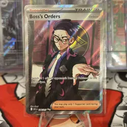 Pokemon Boss's Orders Corbeau 256/217 Ascended Heroes Full Art Holo Ultra Rare - Image 1