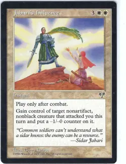 Jabari's Influence Mirage Rare - MTG Magic the Gathering Card - Image 1