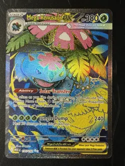 Pokemon TCG Mega Venusaur ex 155/132 Me01: Mega Evolution Holo NM/M - Image 1