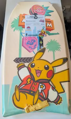 2025 Pokemon World Championships Pikachu Bodyboard Boogie Board Anaheim Worlds - Image 1