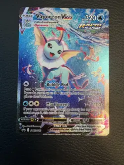 2021 Pokemon Vaporeon VMAX Alt Art SWSH182 Sword & Shield Black Star Promo NM - Image 1