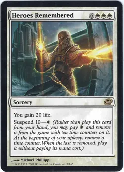 Heroes Remembered Planar Chaos Rare - MTG Magic the Gathering Card - Image 1