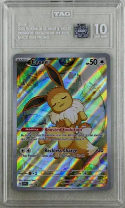 Pokemon SV: Scarlet & Violet Promo Cards Eevee #173 TAG 10 PSA - Image 1