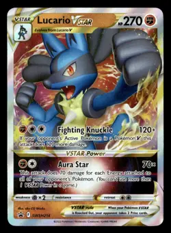Lucario VSTAR Promo SWSH: Sword & Shield Promo Cards SWSH214 NM Pokemon TCG - Image 1