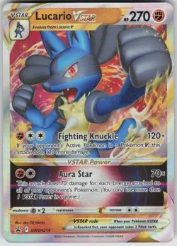 Pokemon Lucario VSTAR Promo SWSH: Sword & Shield Promo Cards SWSH214 NM - Image 1