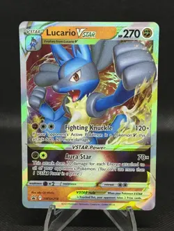 Lucario VSTAR SWSH214 Black Star Promo Holo JUMBO Pokemon TCG NM - Image 1