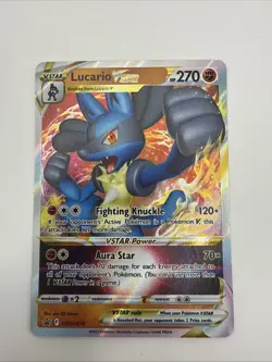 Pokemon Lucario VSTAR Black Star Promo SWSH214 Sword & Shield English NM - Image 1