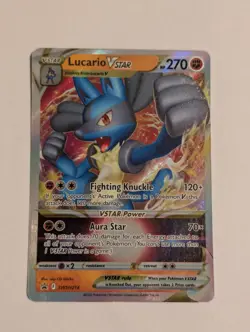 Pokemon Lucario VStar - SWSH214 - Black Star Promo - NM - Image 1
