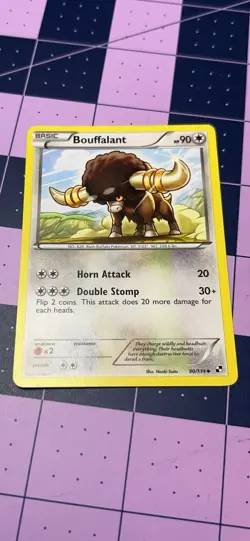 Pokemon TCG Bouffalant 90/114 Black & White Regular Card - Image 1