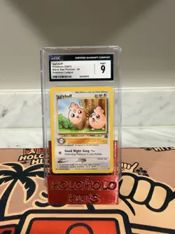 Pokemon Card Igglybuff 36 Black Star Promo Pokemon League CGC 9 Vintage - Image 1