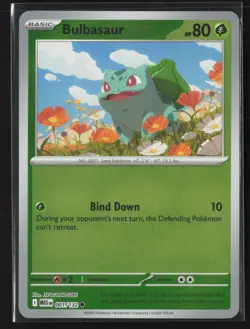 Bulbasaur Common ME01: Mega Evolution 001/132 NM Pokemon Card Reverse Holo - Image 1