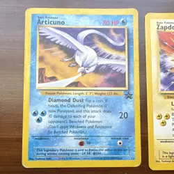 Pokemon Promo Articuno, Zapdos, Moltres Card Lot English 2000 Vintage - MP-LP - Image 2