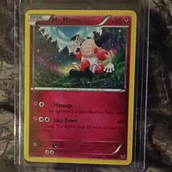 Pokemon Mr. Mime 91/146 XY base set Error Card Climped top Mint - Image 1