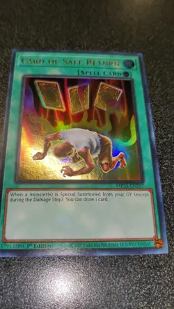 Yu-Gi-Oh! TCG Card of Safe Return MP25-EN297 Ultra Rare NM 1st Edition - Image 2