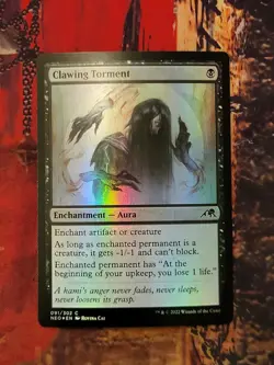 MTG Card: Clawing Torment (Kamigawa: Neon Dynasty) FOIL - Image 1