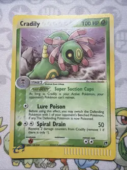 Pokemon Cradily 3/100 Holo – EX Sandstorm – 2003 Pokemon Card MP Ereader - Image 1