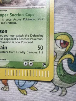 Pokemon Cradily 3/100 Holo – EX Sandstorm – 2003 Pokemon Card MP Ereader - Image 4