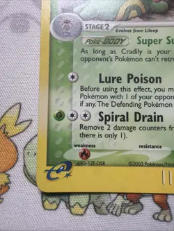 Pokemon Cradily 3/100 Holo – EX Sandstorm – 2003 Pokemon Card MP Ereader - Image 5