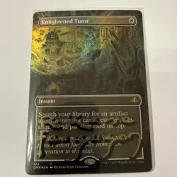 MTG: Signed By Artist - Enlightened Tutor (Borderless) LP Foil - RKF Spotlight - Image 1