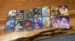 VCard Lot Of 12 Foil Rare + Ultra Rare 1st Edition Divine Chaos Gamersupps Cards - Image 1