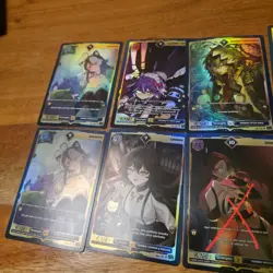 VCard Lot Of 12 Foil Rare + Ultra Rare 1st Edition Divine Chaos Gamersupps Cards - Image 3