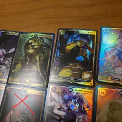 VCard Lot Of 12 Foil Rare + Ultra Rare 1st Edition Divine Chaos Gamersupps Cards - Image 4