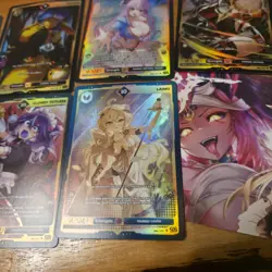 VCard Lot Of 12 Foil Rare + Ultra Rare 1st Edition Divine Chaos Gamersupps Cards - Image 5