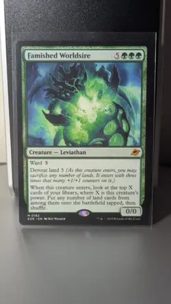 Famished Worldsire Edge of Eternities Regular Mtg Mystery Bonus Card Included - Image 1