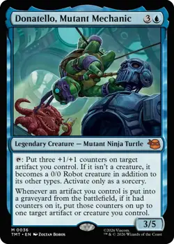 Donatello, Mutant Mechanic x1 MTG Magic the Gathering - TMNT - Image 1