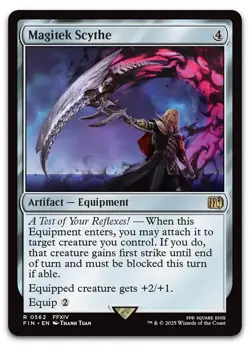 Magitek Scythe #562 (NM) Final Fantasy FIN Magic MTG - Image 1