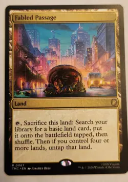 Fabled Passage Rare MTG Ninja Turtles Commander NM+ - Image 1