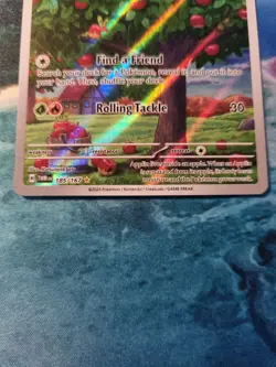 Pokemon TCG Applin TWM 185/167 Twilight Masquerade Illustration Rare Holo NM - Image 2