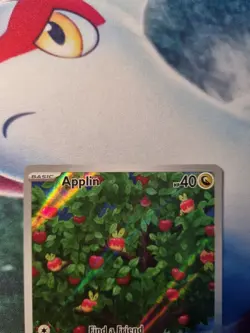 Pokemon TCG Applin TWM 185/167 Twilight Masquerade Illustration Rare Holo NM - Image 3