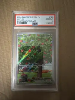 POKEMON PSA 10 2024 SV Twilight Masquerade Applin 185/167 IR - Image 1