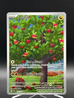 Applin - 185/167 - Illustration Rare - Twilight Masquerade - Pokemon Card - NM/M - Image 1
